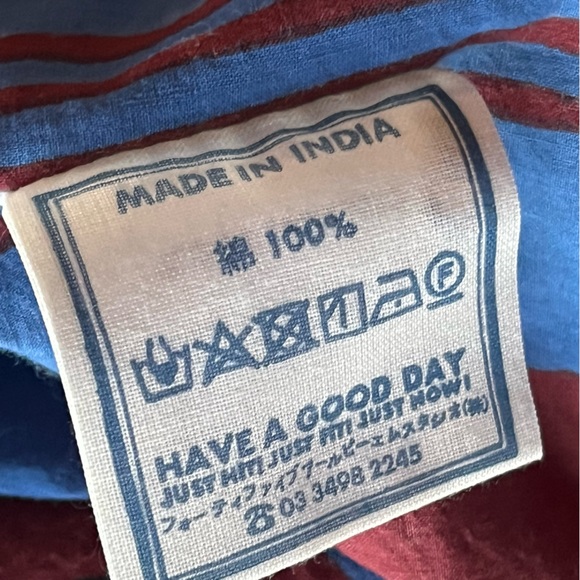 45 RPM dyed oversized whale t shirt with top buttons o/s - Picture 4 of 7